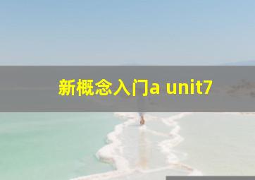 新概念入门a unit7